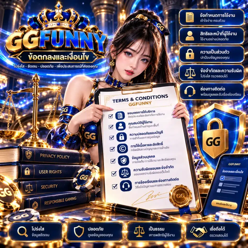 ggfunny ข้อตกลงและเงื่อนไข