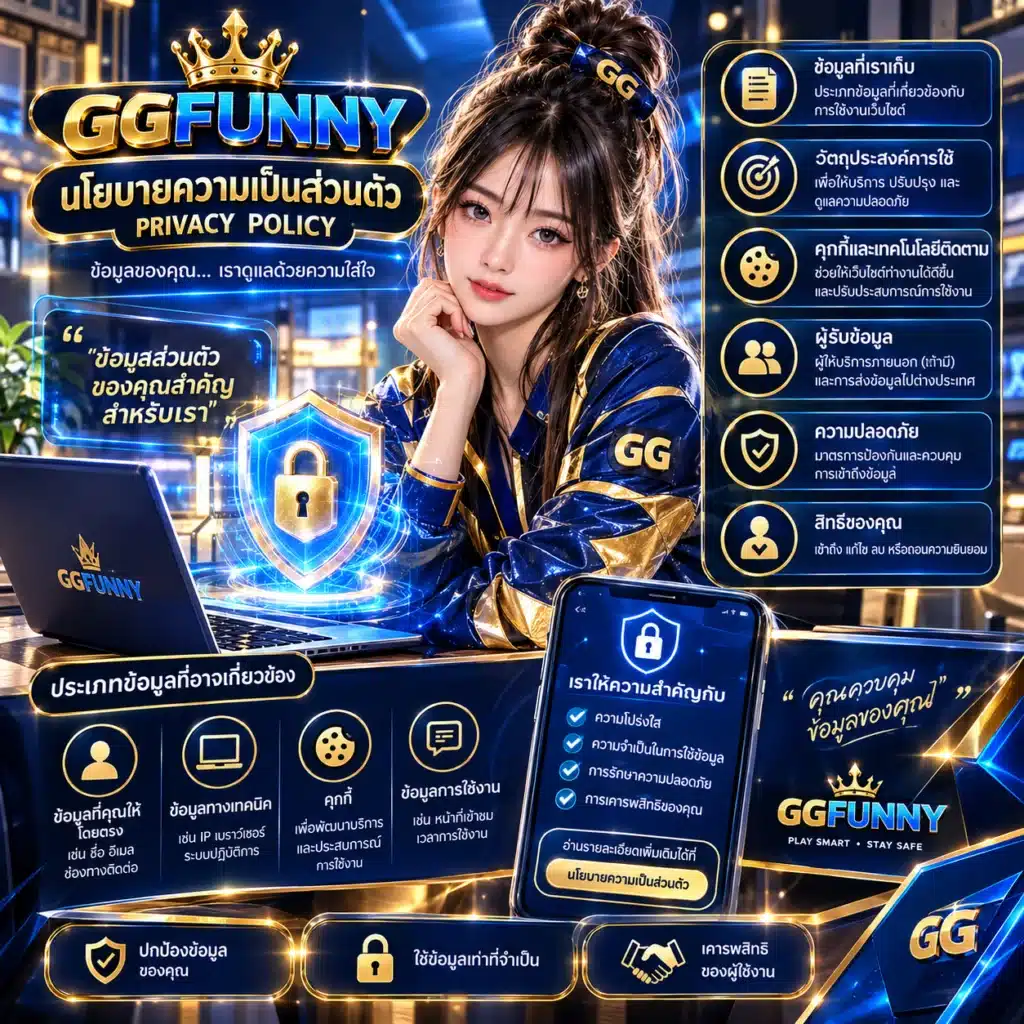 ggfunny นโยบายความเป็นส่วนตัว